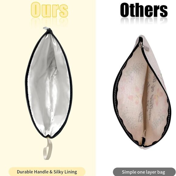 A-Z Personalized Makeup Bag, Birthday Gifts for Women Mom, Gifts for Best Friend - Picture 5 of 6